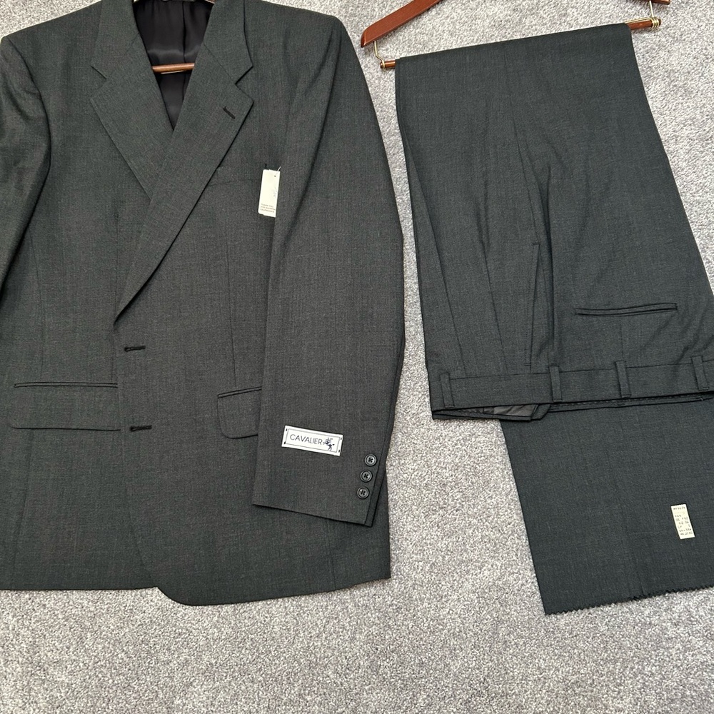 Charcoal Gray Men's Suit by